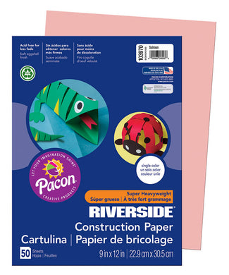 paper construction salmon 12 x 18 (pkg)