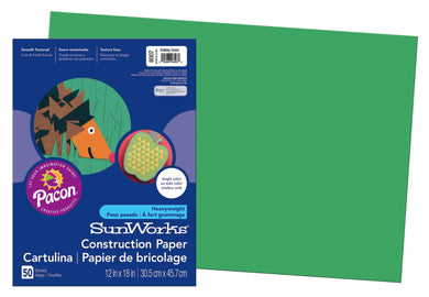 paper construction holiday green 12 x 18 (pkg)