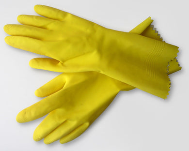 RUBBER GLOVES Med (pair)